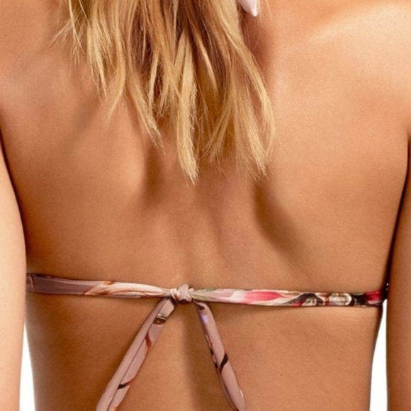 Vitamin A Talia Halter Bikini Top Lupe High Waisted Rise Bottom Ginger - Picture 11 of 11